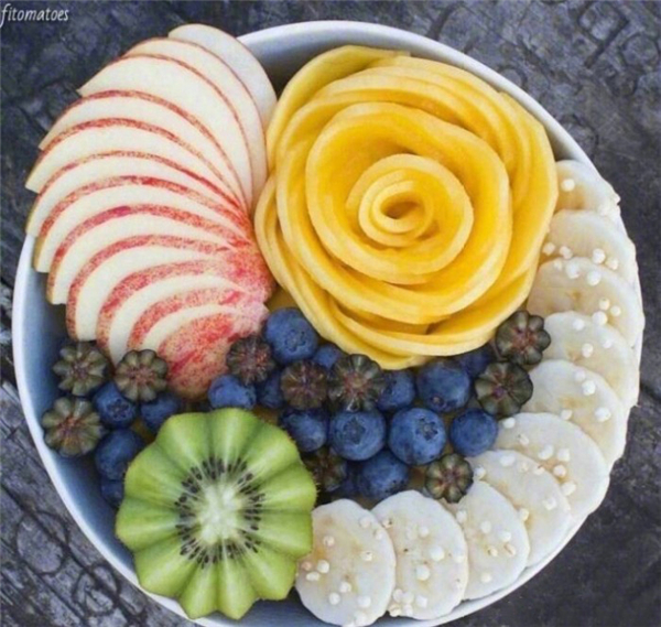 简单的水果拼花图片